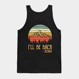 Vintage Christian I'll Be Back Jesus Tank Top